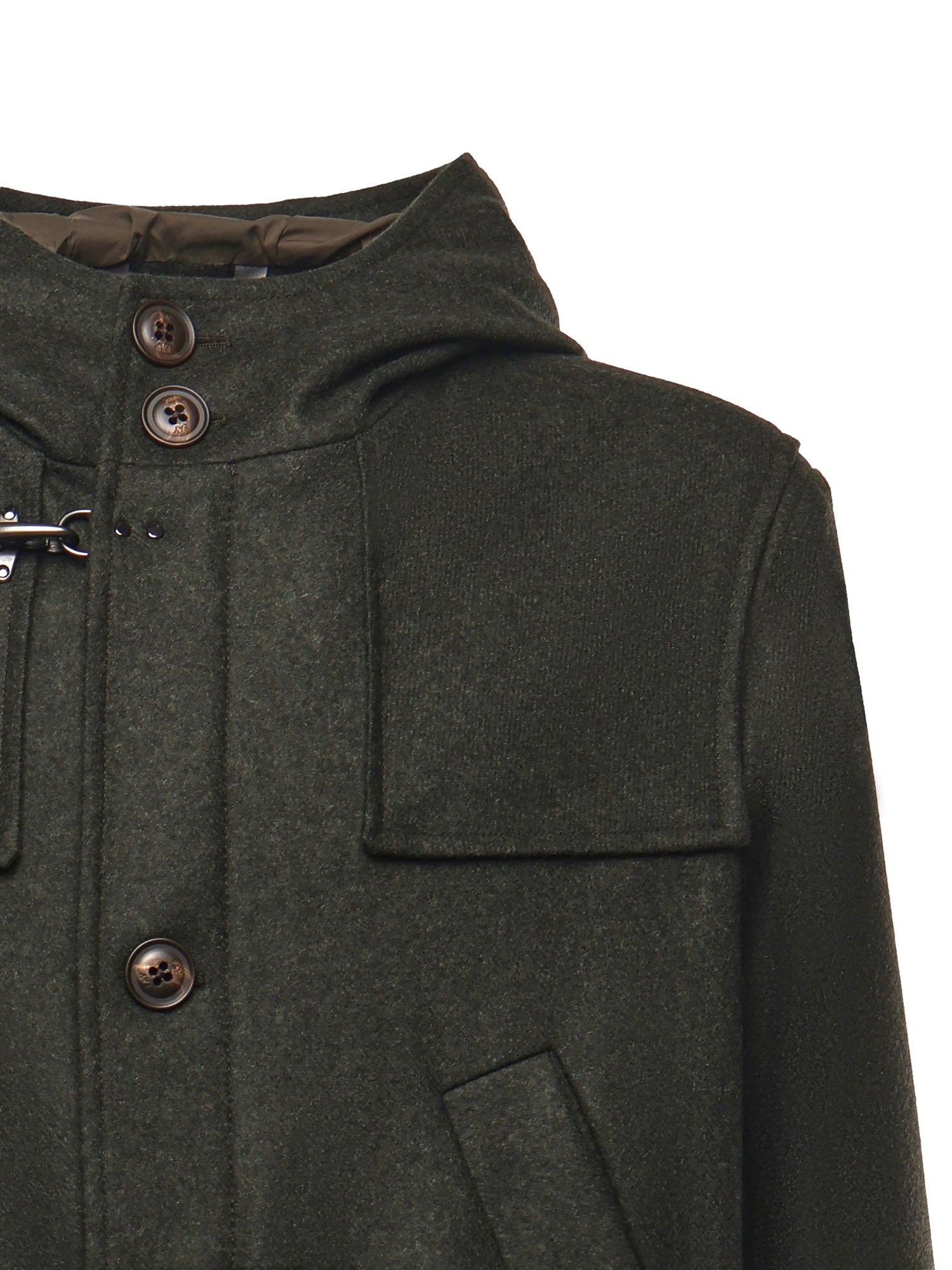 Fay Coats Green Wool