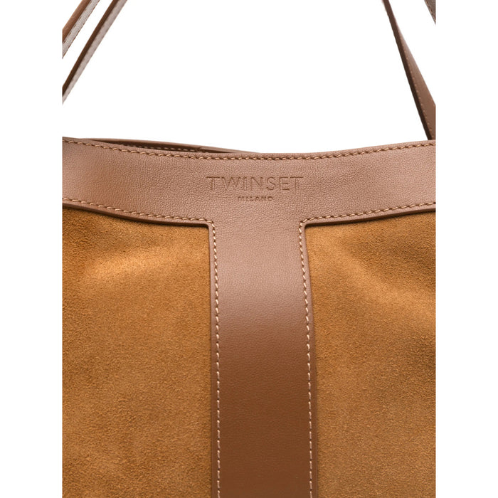 Bag Twinset Brown Lining Cotton