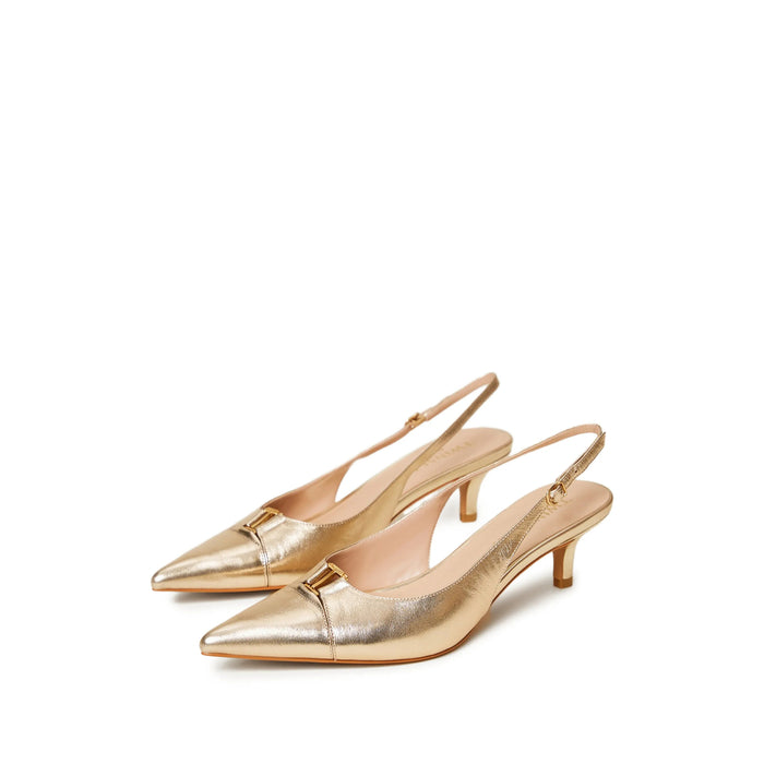 Shoes Twinset Gold Lining Polyurethane: 100