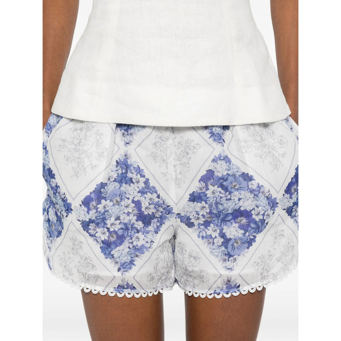 Short Twinset Blue/white Lining Cotton: 100
