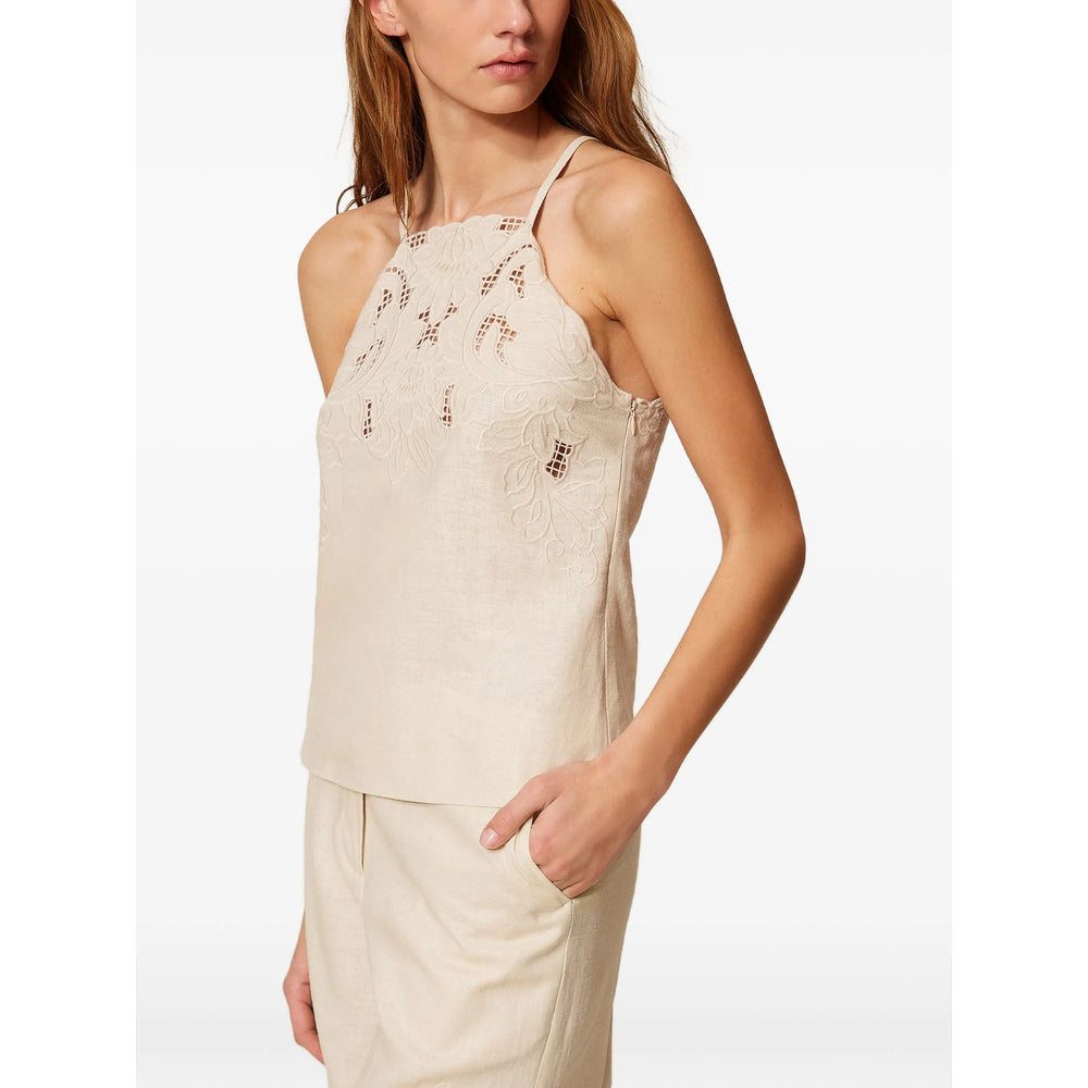 Top Twinset Neutrals Linen/flax: 55. Tops