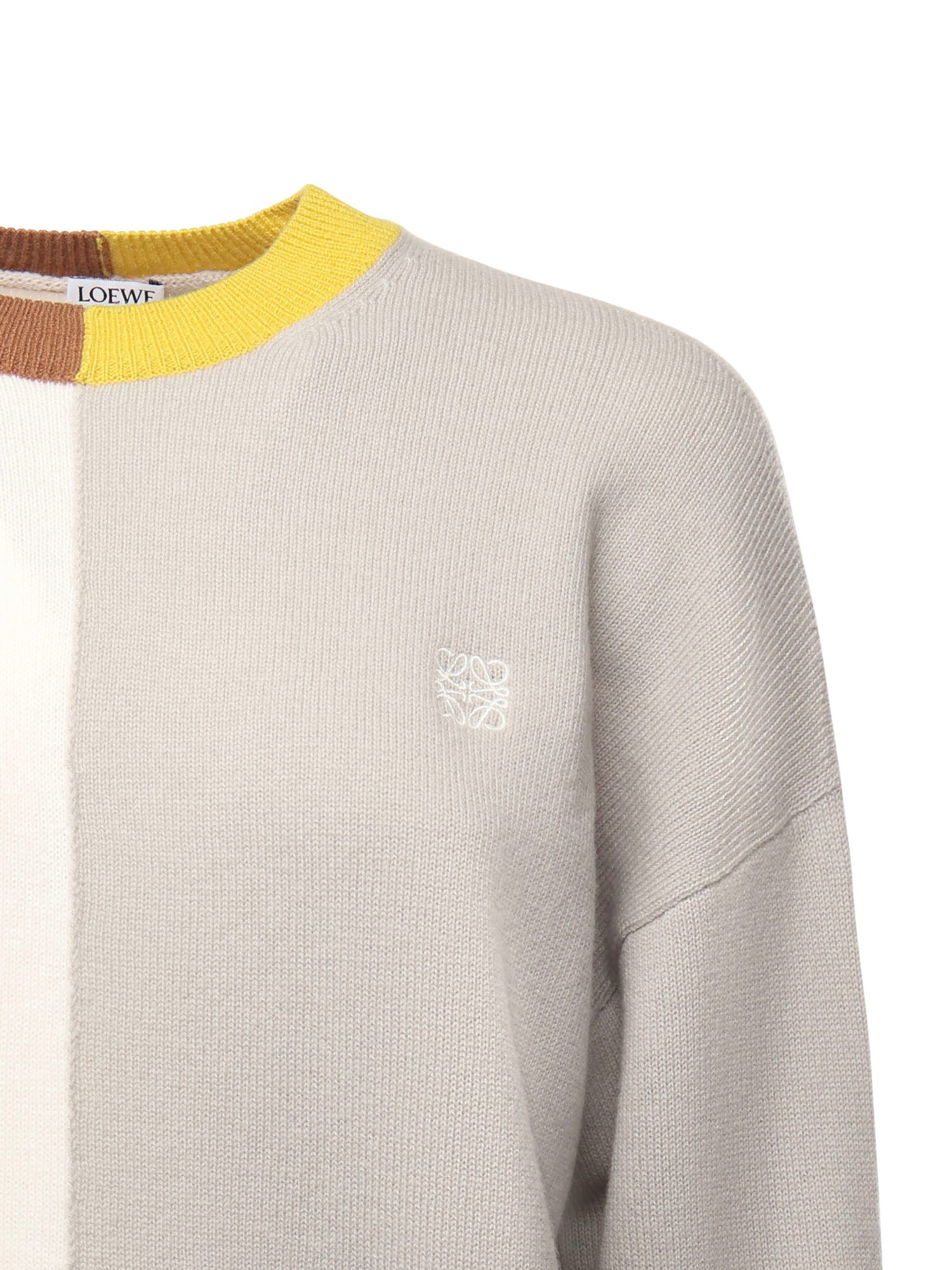 Loewe Sweaters Mustard/bronze Wool