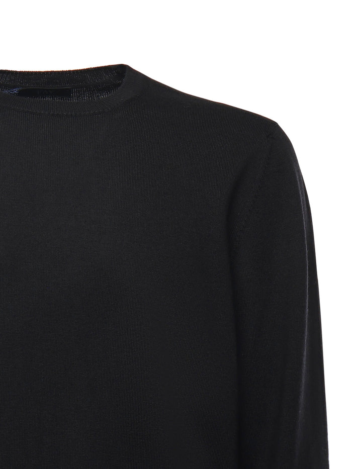 Fay Sweaters Black Virgin Wool