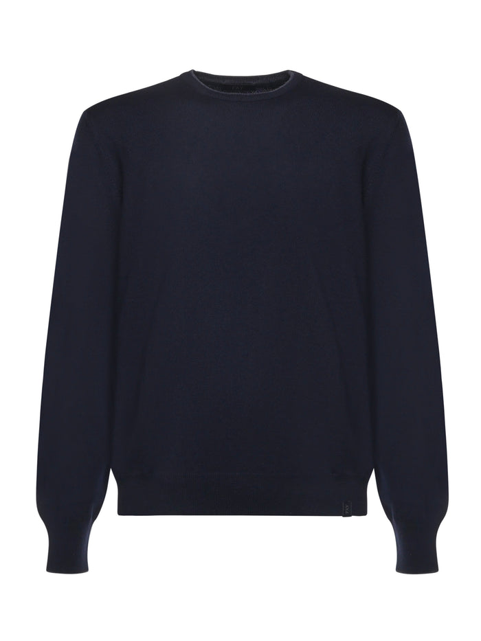 Fay Sweaters Blue Virgin Wool
