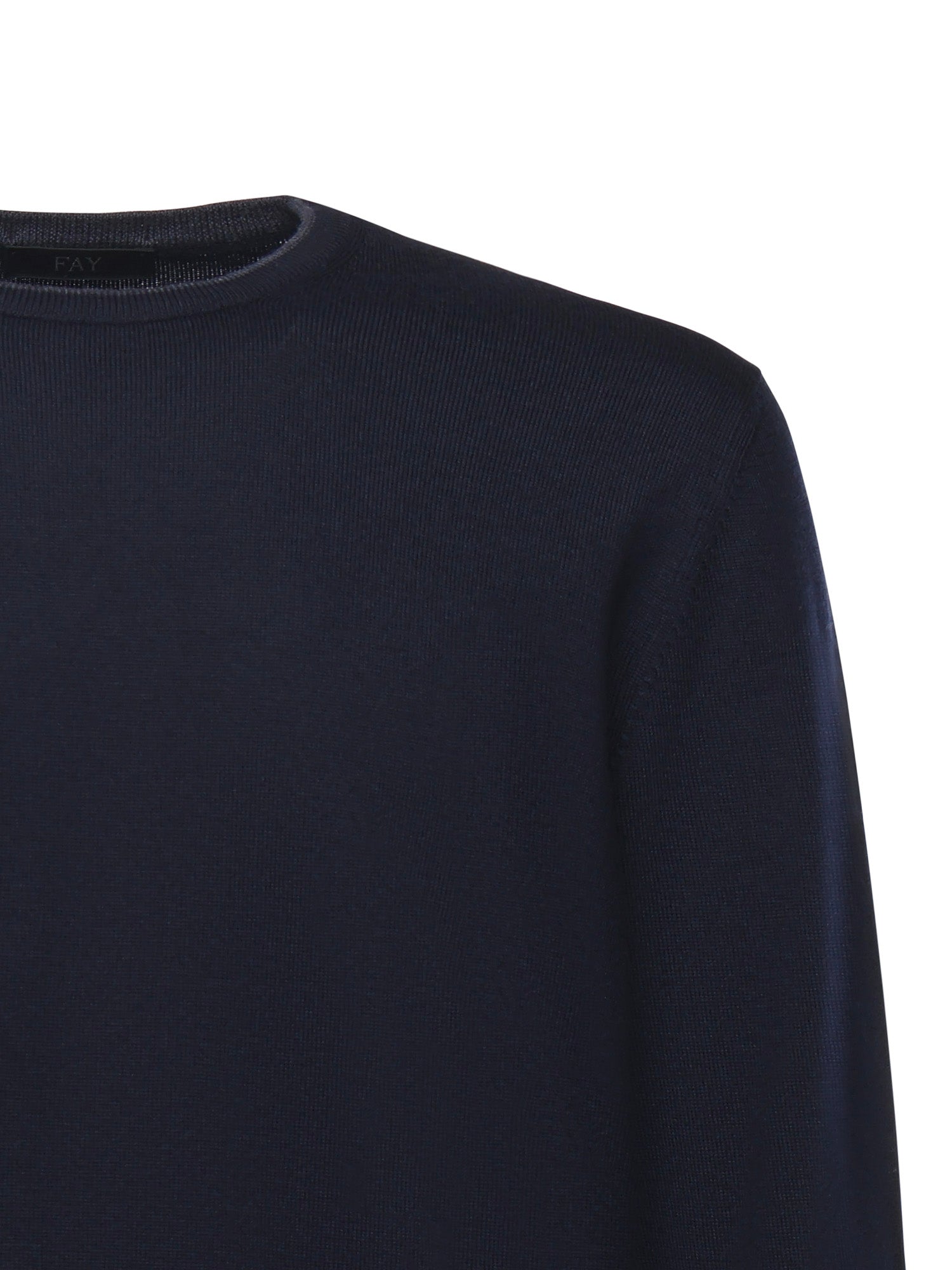 Fay Sweaters Blue Virgin Wool