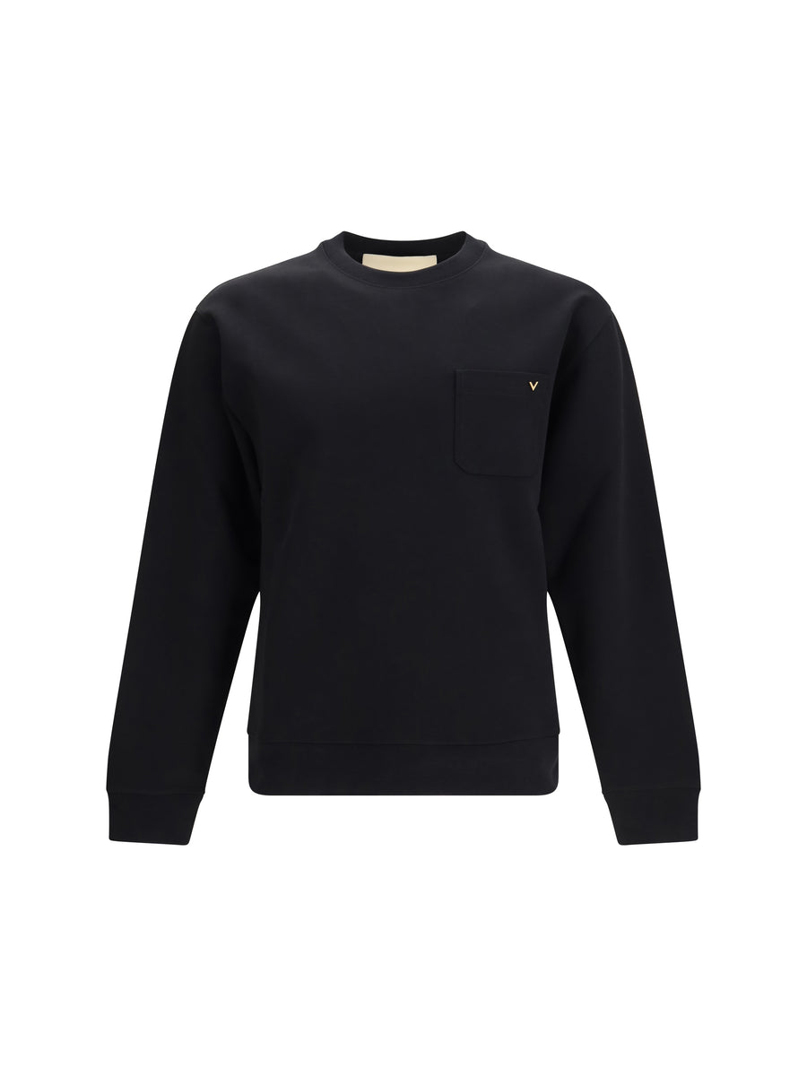 Valentino 100% Cotton sweatshirt in black