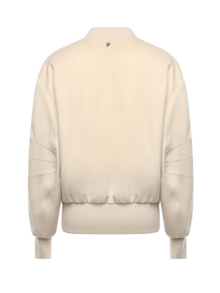 Dondup Coats Avena Latte Virgin Wool Cashmere