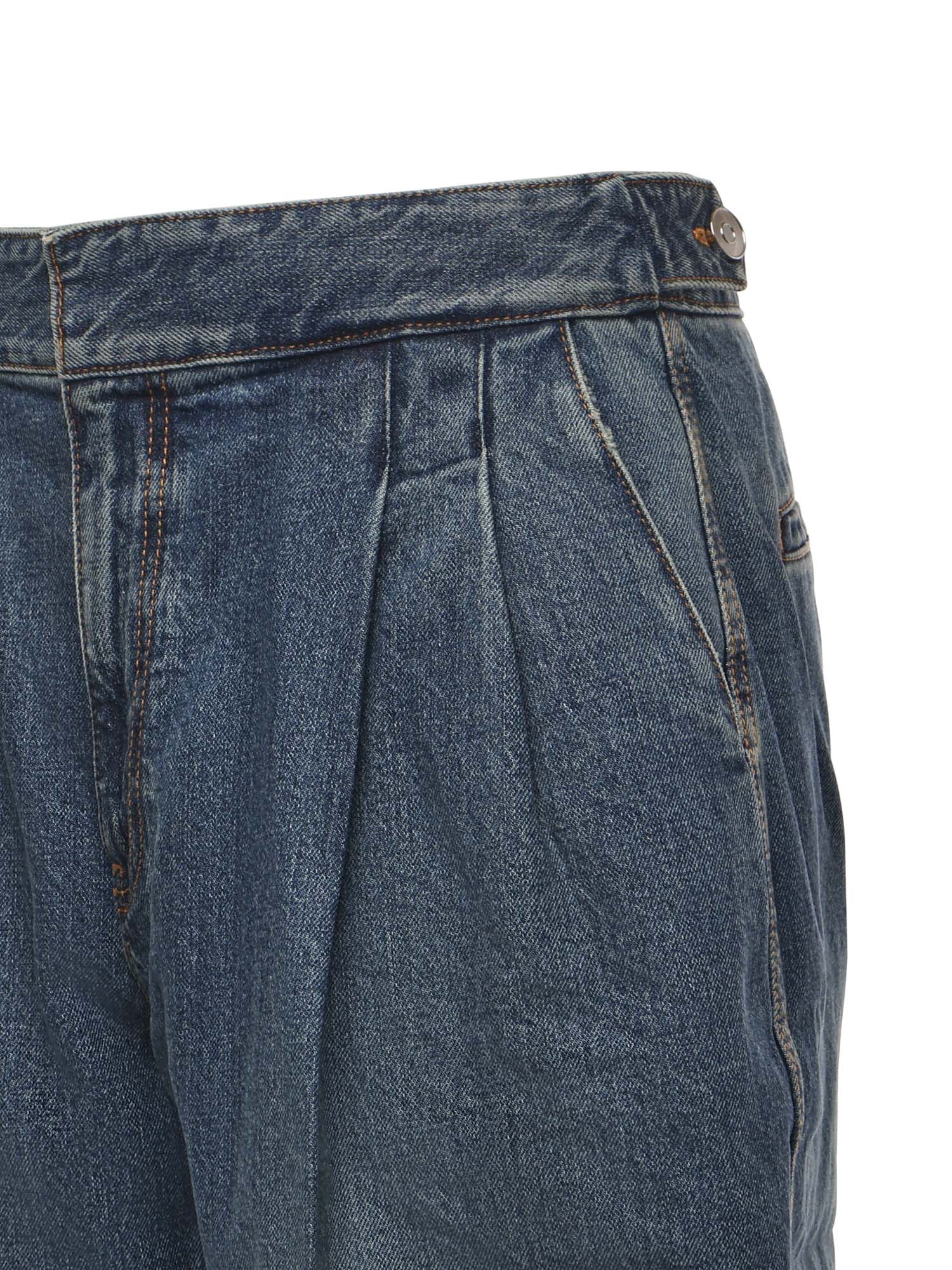 Alaia Jeans Bleu Delave Cotton