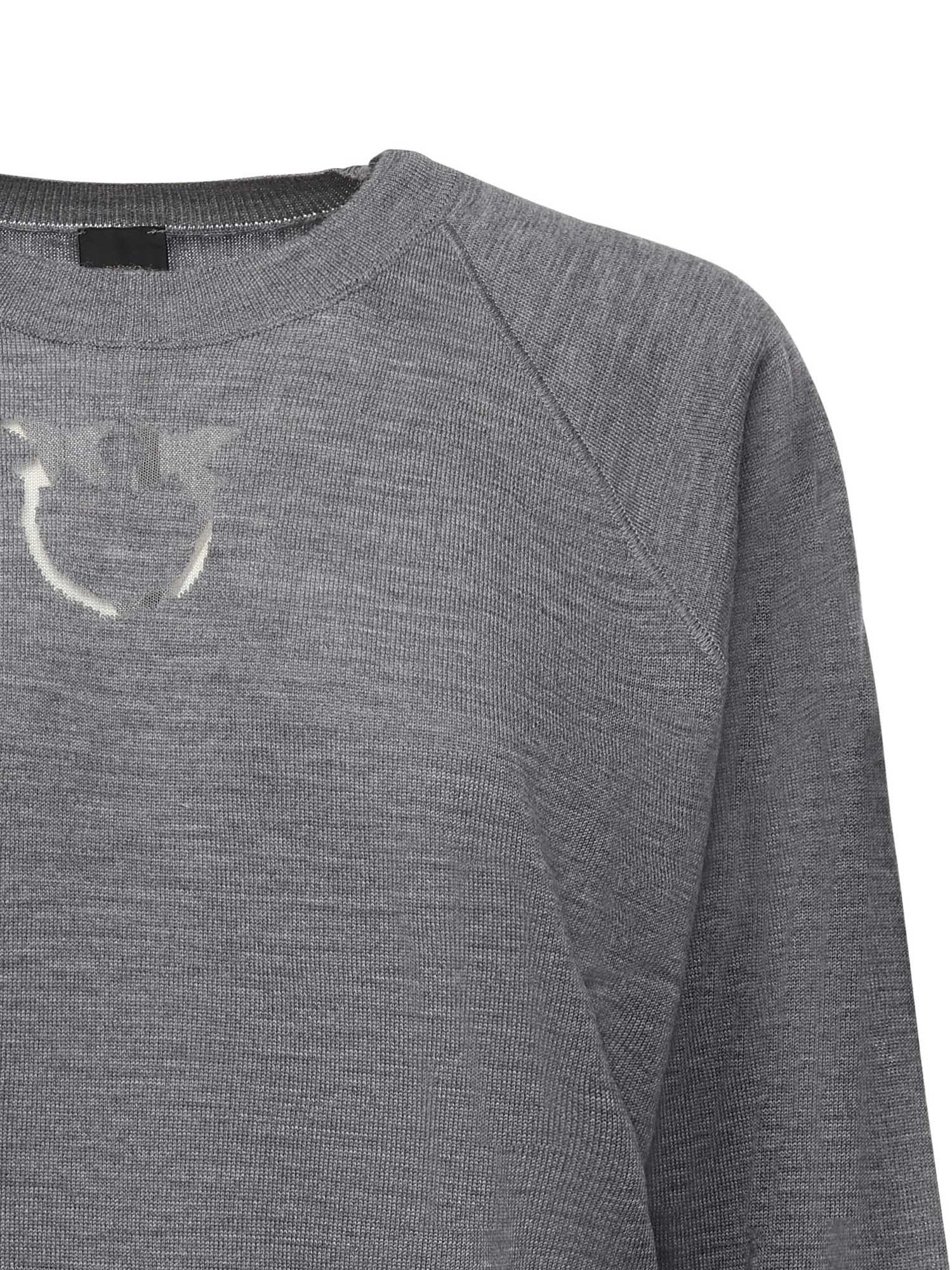 Pinko Sweaters Grey Wool