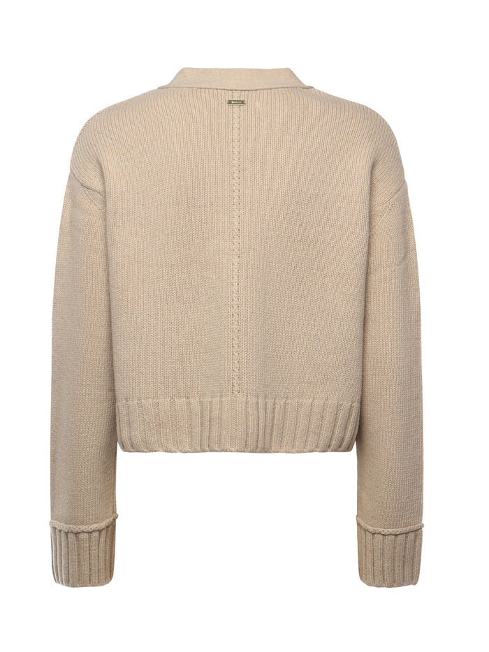 Barbour Sweaters Oatmel Cotton
