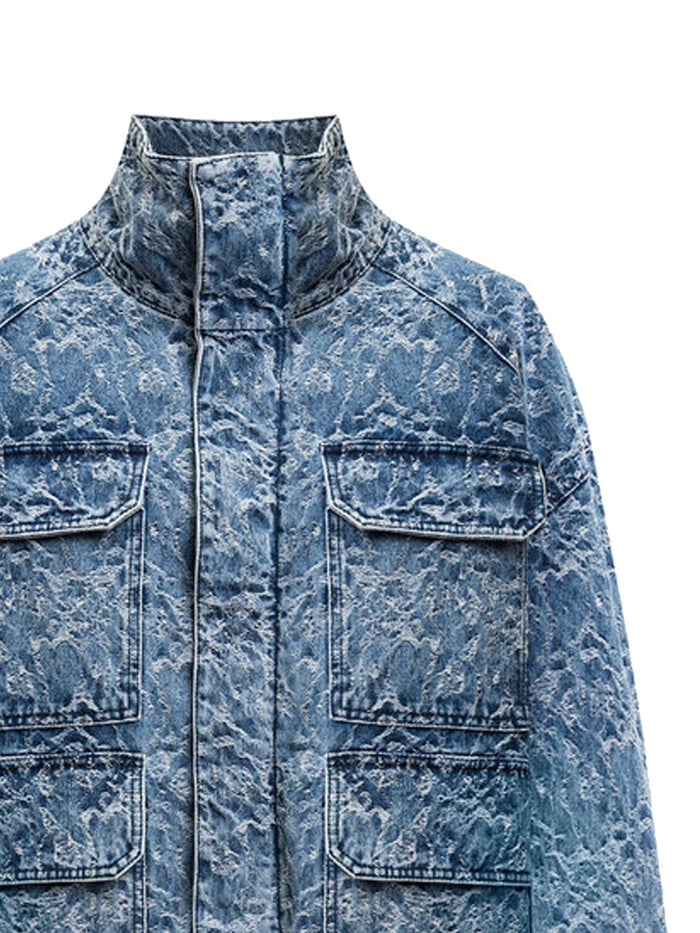 Dondup Coats Blue Cotton