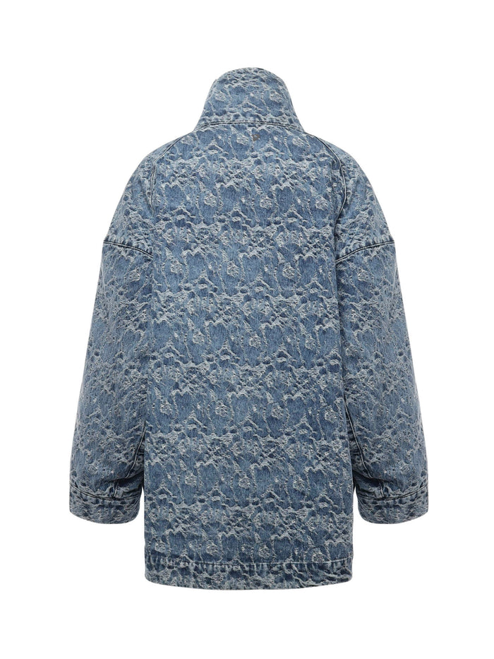 Dondup Coats Blue Cotton