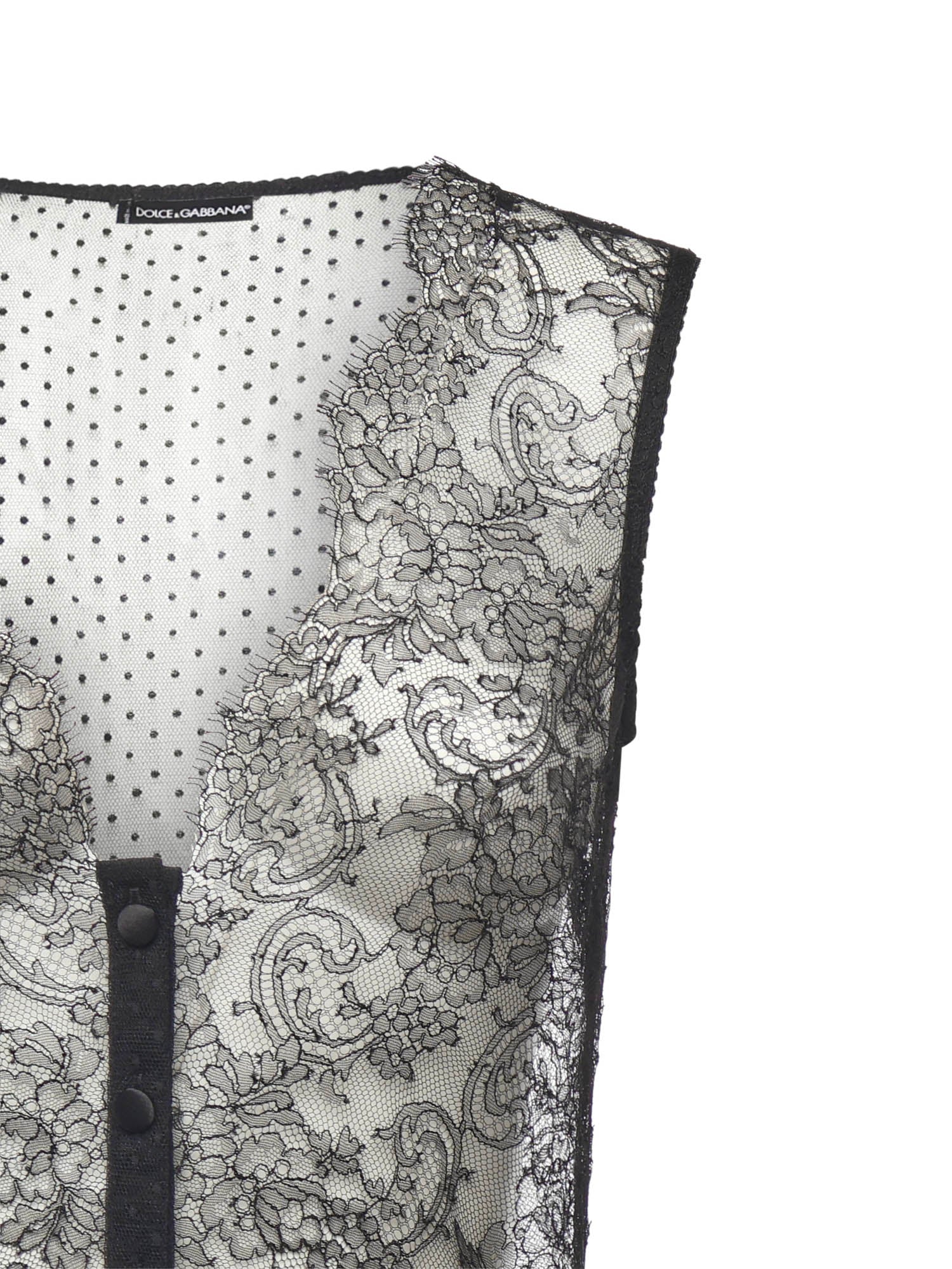 Dolce & Gabbana Top Black Polyamide