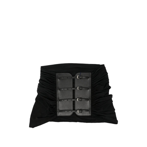 Leather Belt Long Adria Black