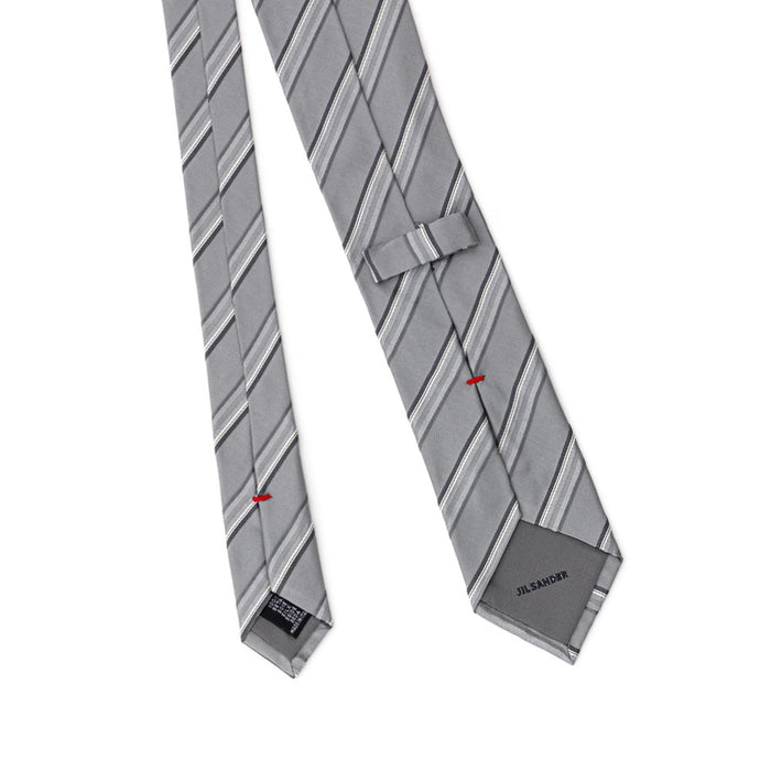 Jil Sander 100% Silk necktie in black — view 2