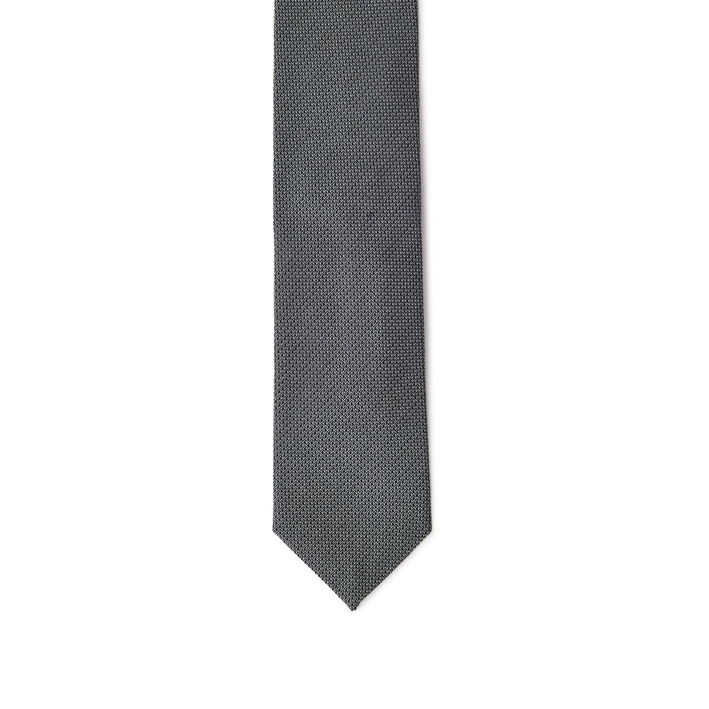 Jil Sander 100% Silk necktie in gray — view 3