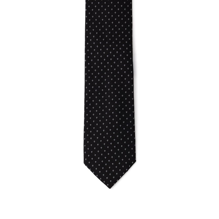 Jil Sander 100% Silk necktie in black — view 2