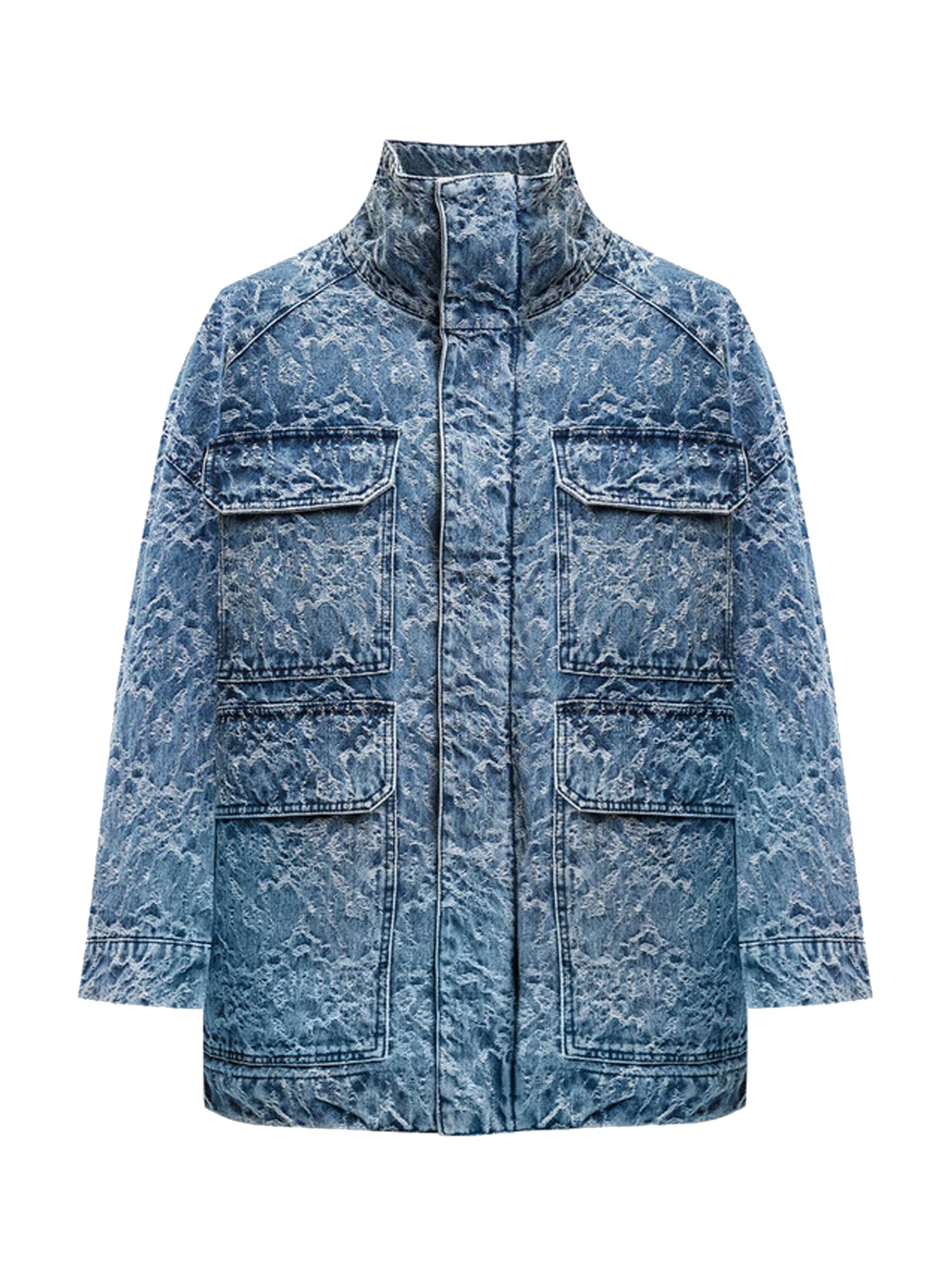 Dondup Coats Blue Cotton
