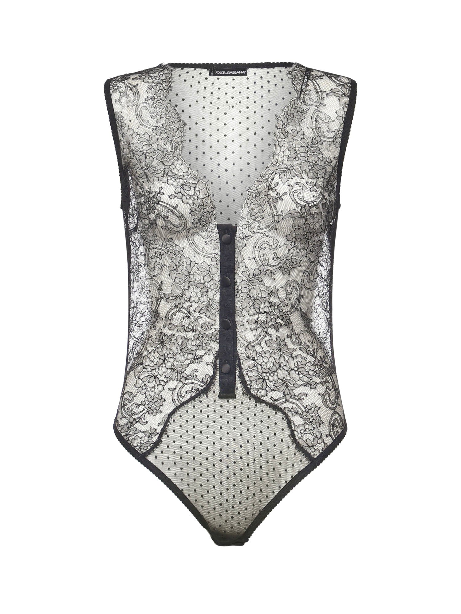 Dolce & Gabbana Top Black Polyamide