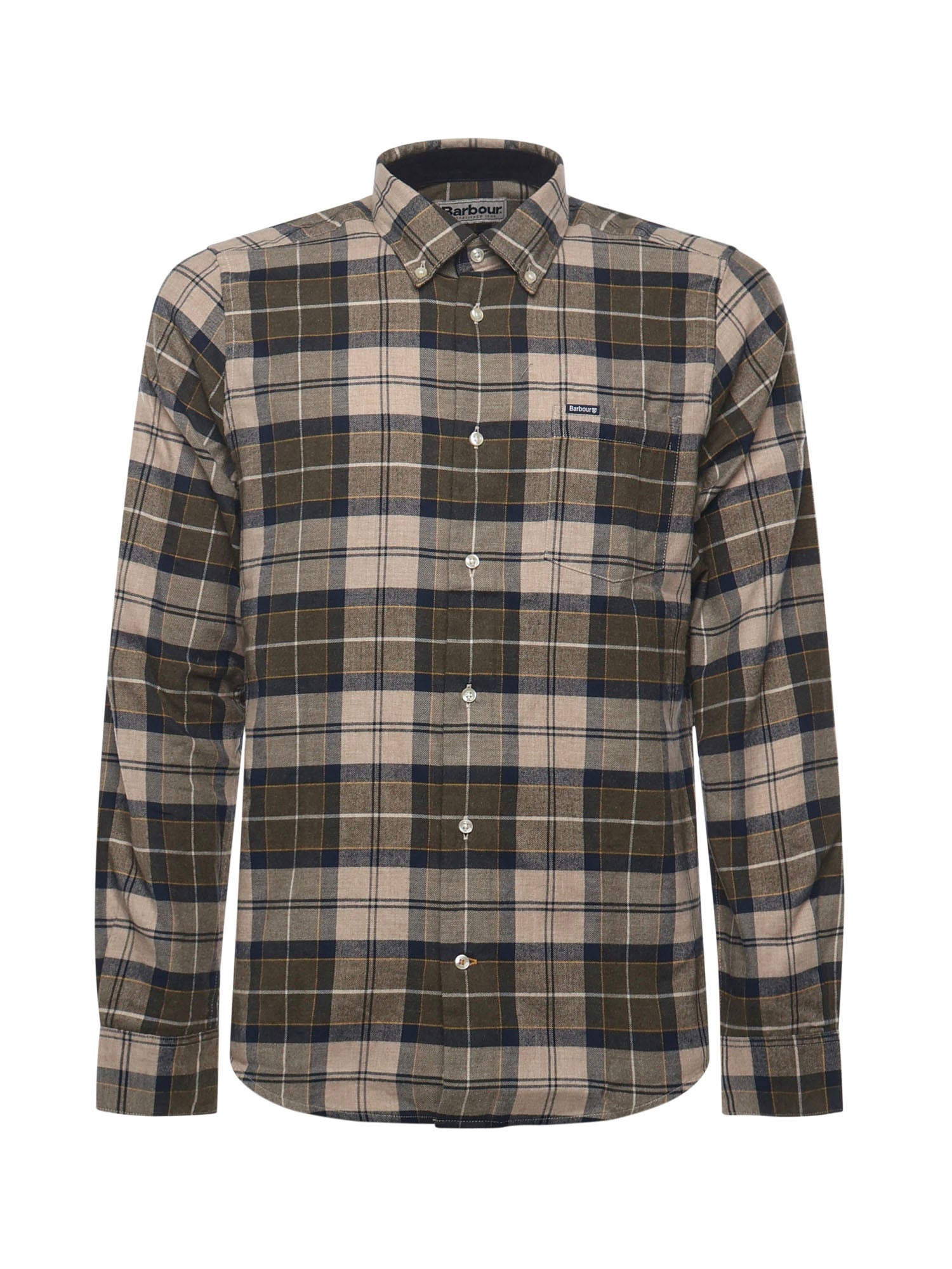 Barbour Shirts Forest Mist Cotton