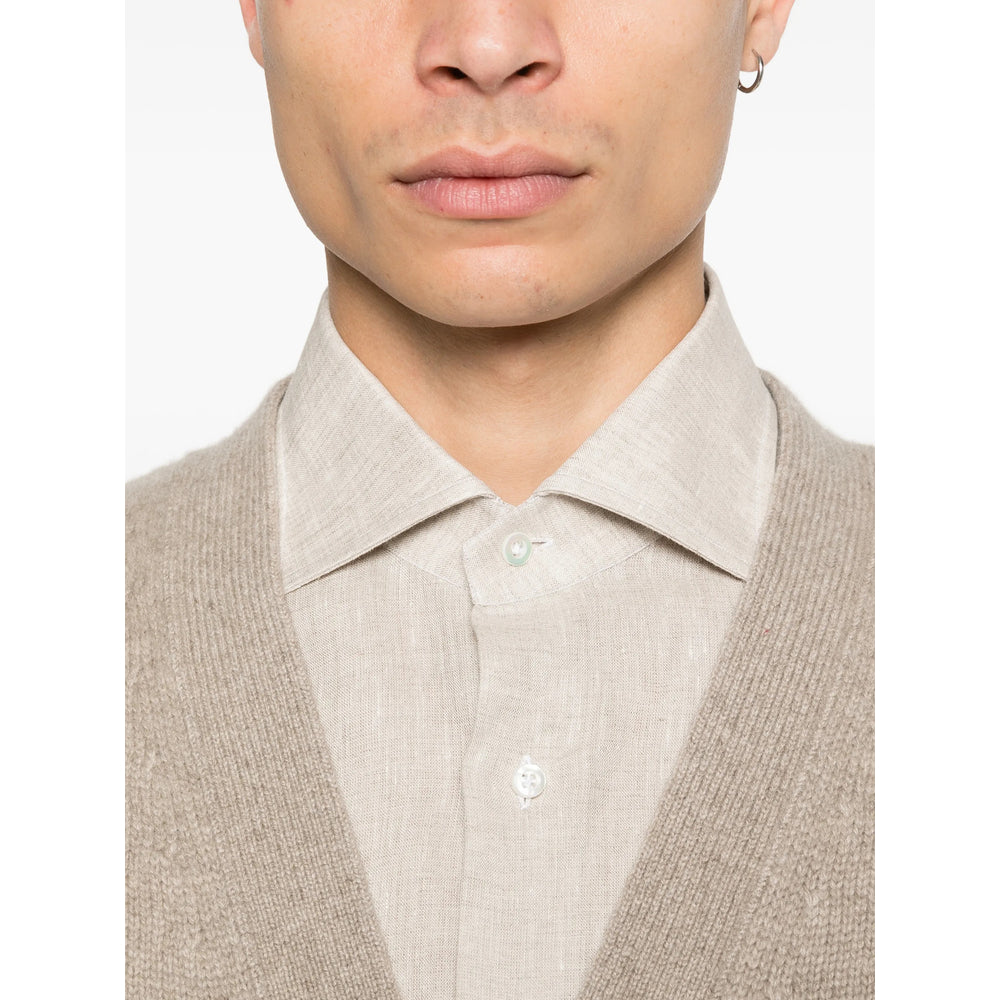 Shirt Isaia Neutrals Linen/flax: 100