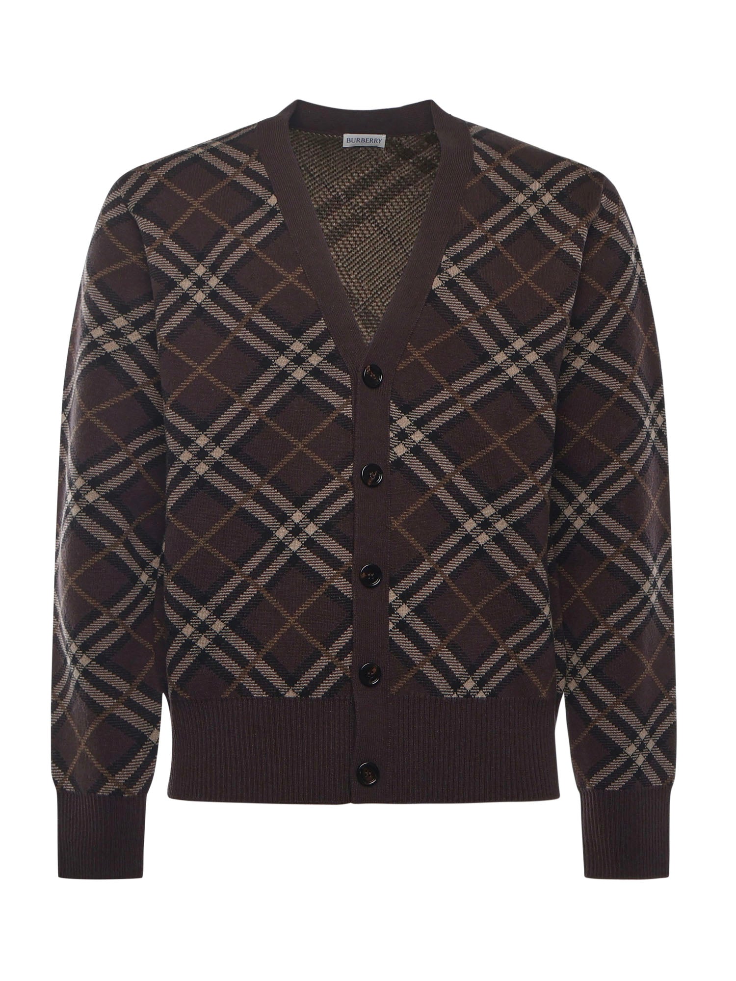Burberry Sweaters Truffle Ip Check Wool