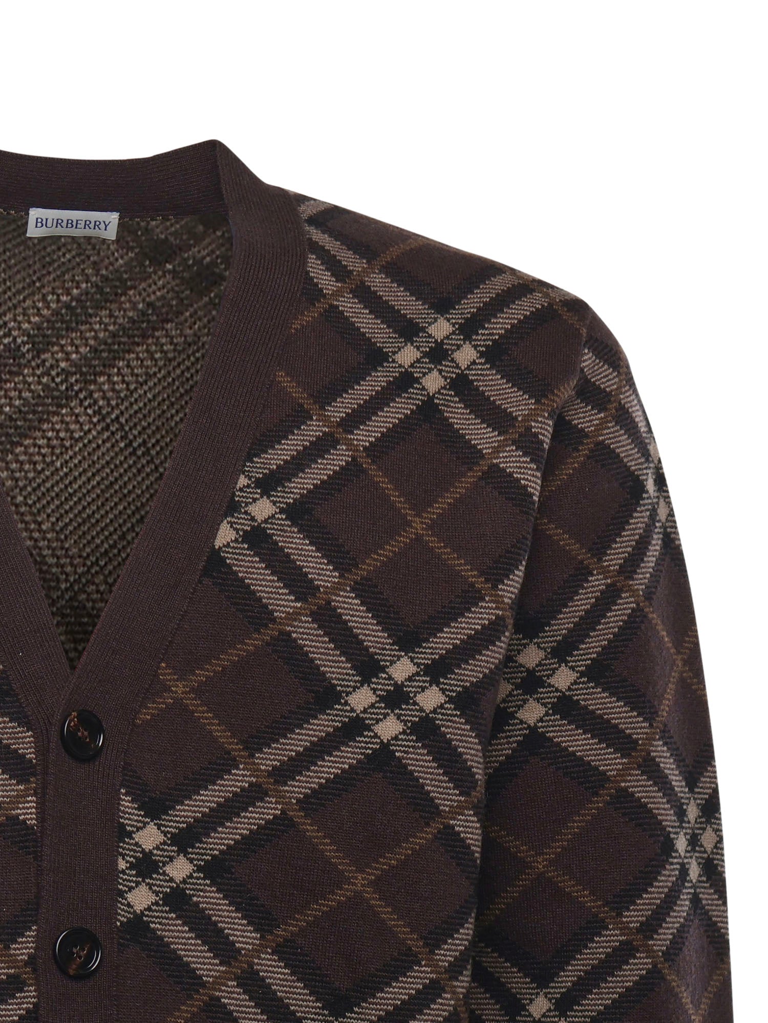 Burberry Sweaters Truffle Ip Check Wool