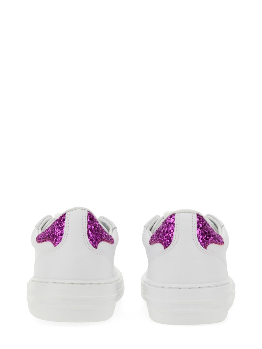 Iconic Cupsole Sneaker Fuchsia Leather Trainers