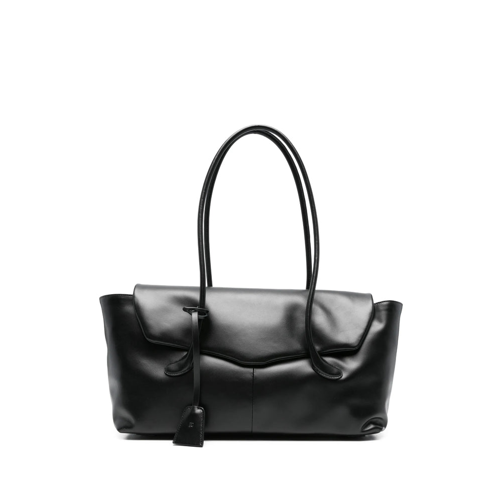Bag Low Classic Black Calf Leather: 100