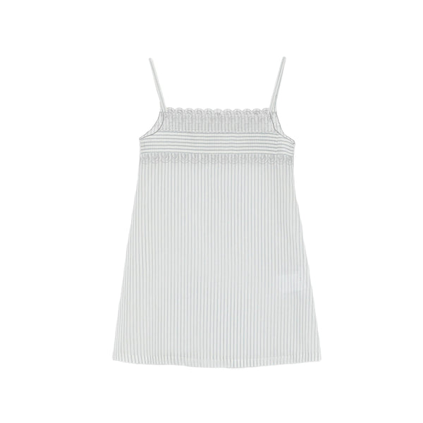Dress White-Blue Stripe White/blue Silk Day