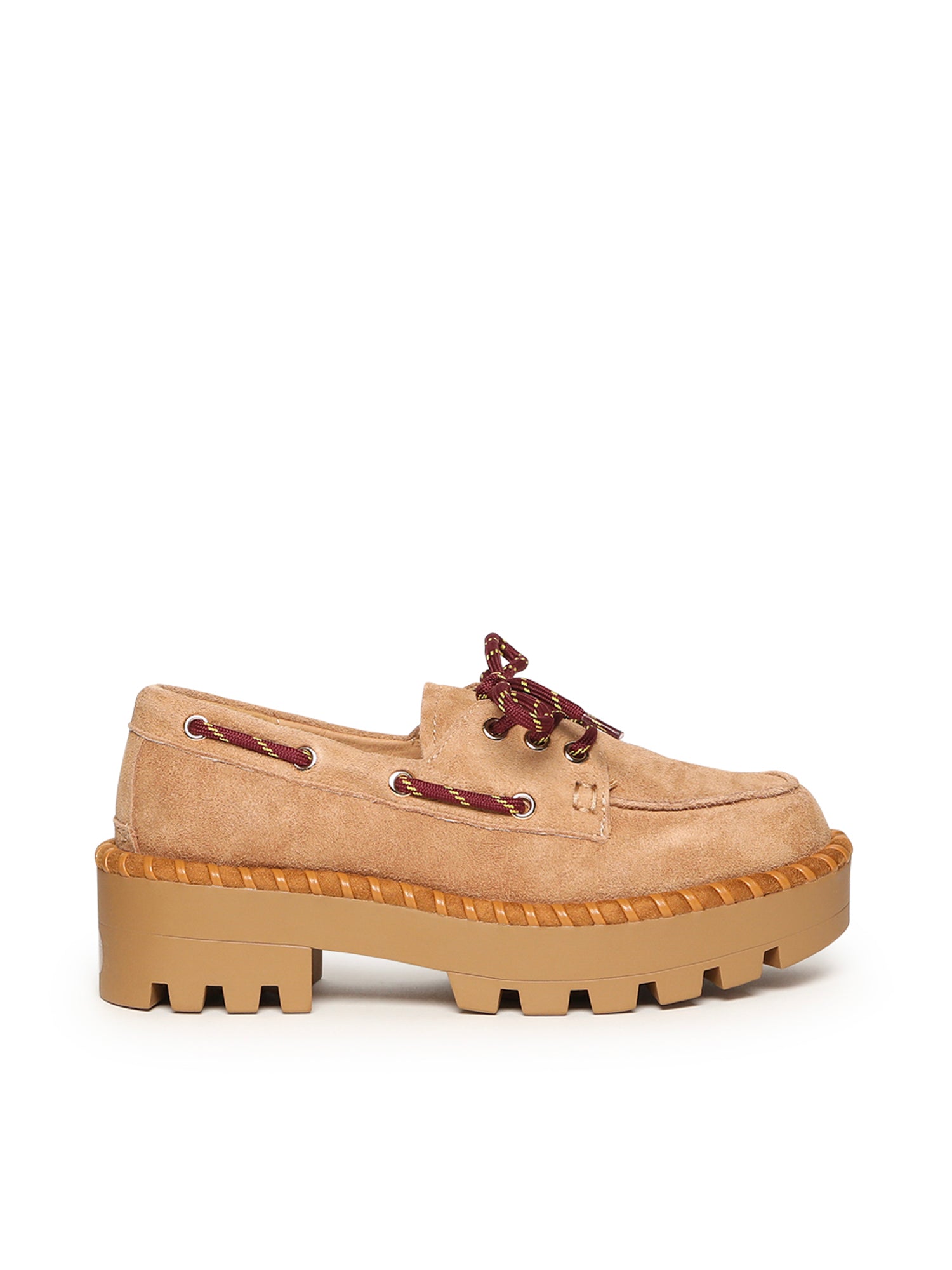 Colors of California Flat shoes Brown Suede