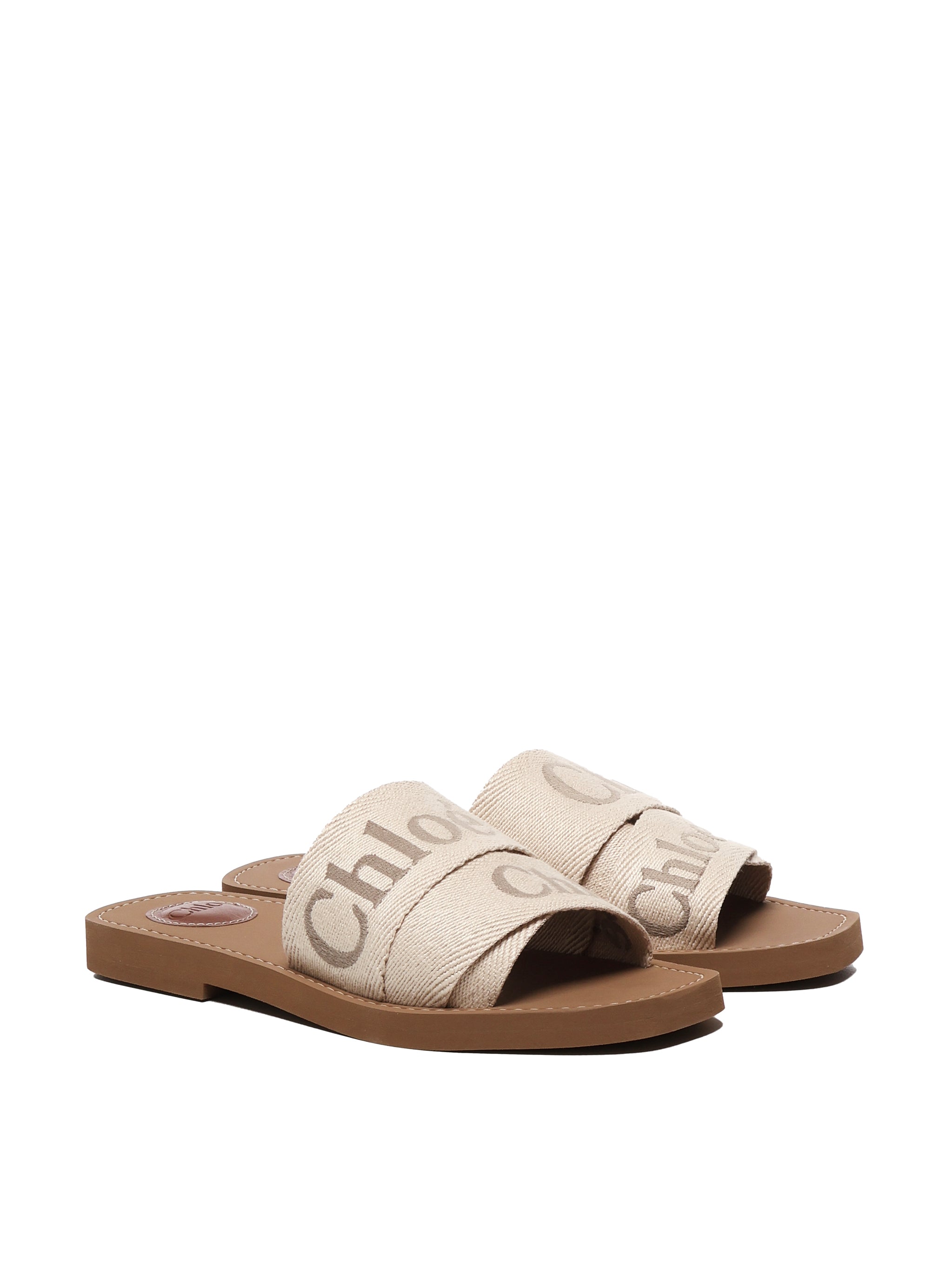 Chloè Sandals Blushy Beige Linen