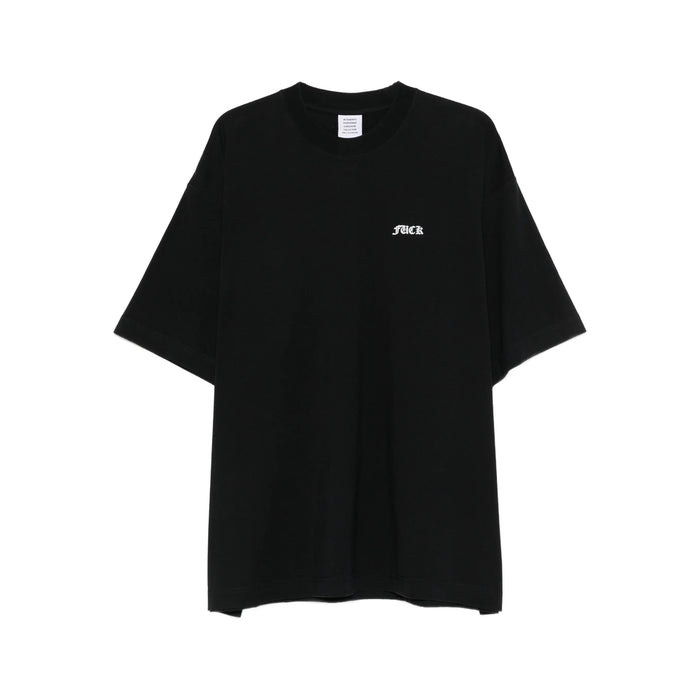 T-Shirt Vetements Black Cotton: 100. T-shirts