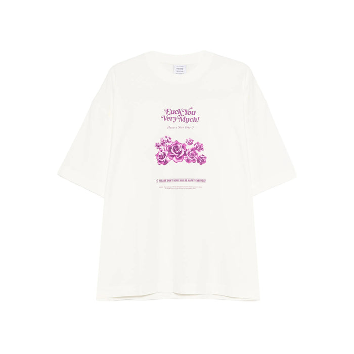 T-Shirt Vetements Neutrals/purple Cotton: T-shirts