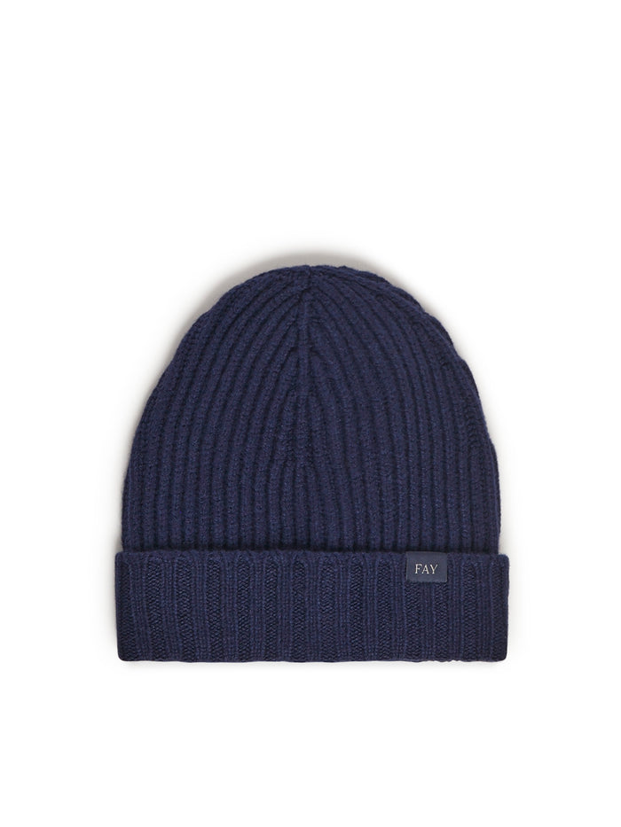 Fay Hats Blue Virgin Wool