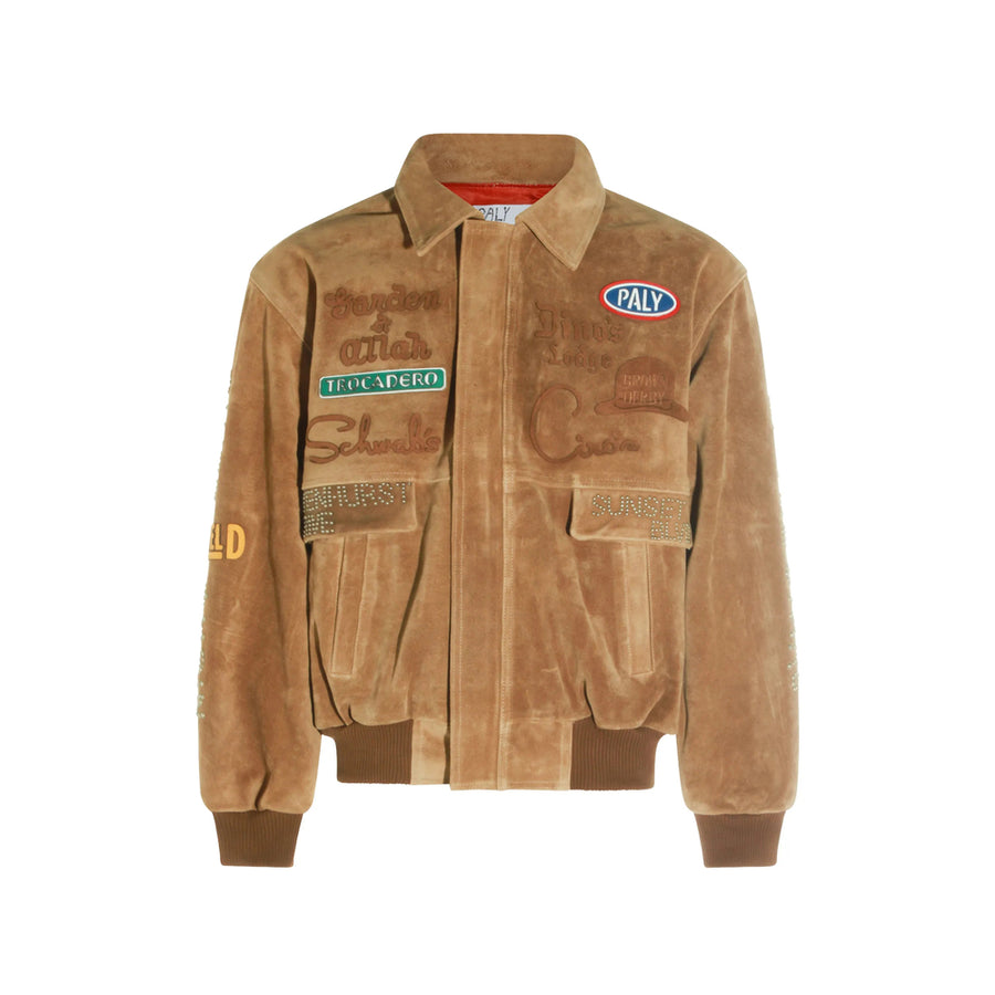 Suede Jacket Hollywood Tan Brown Leather