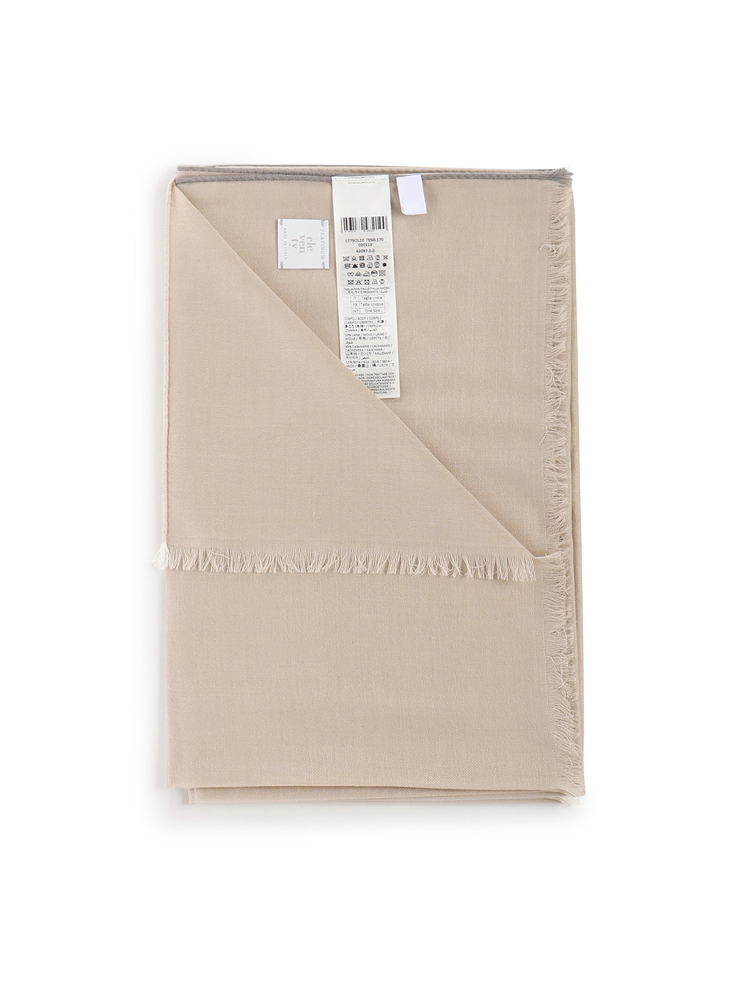 Eleventy Scarfs Sand/white/gray Wool