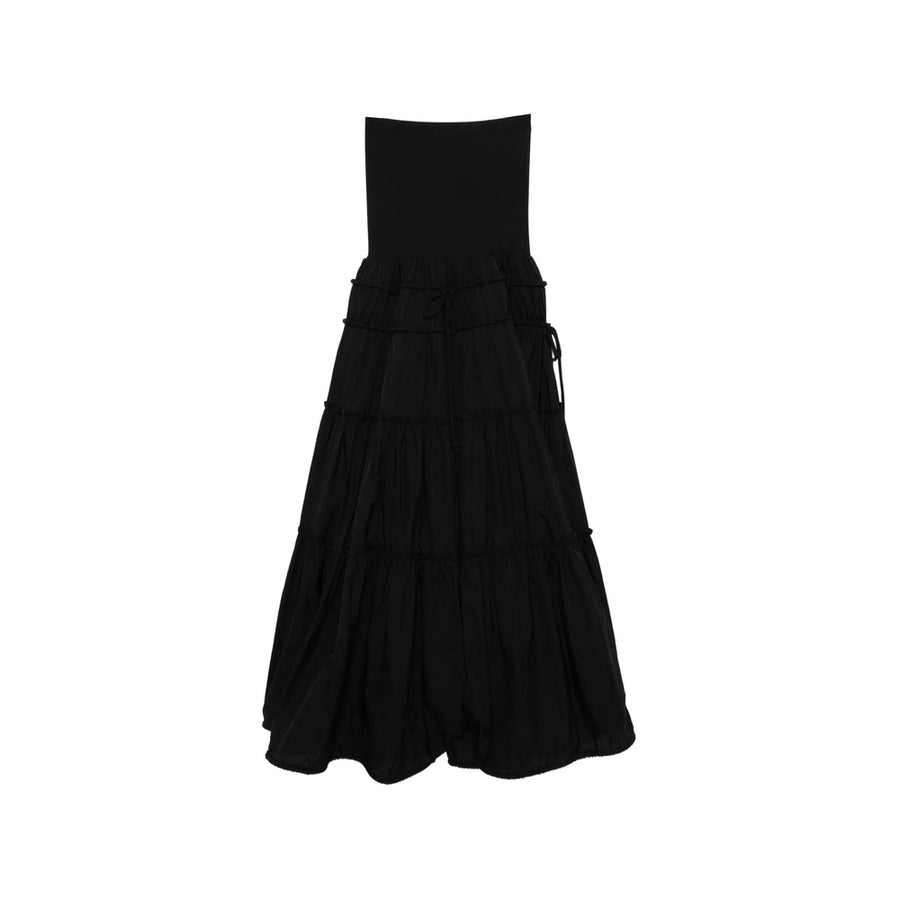 Dress System Black Nylon: 100. A-line Skirts