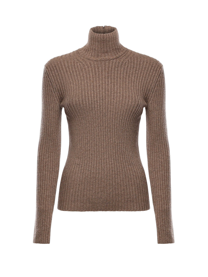 Max Mara Sweaters Hazelnut Wool