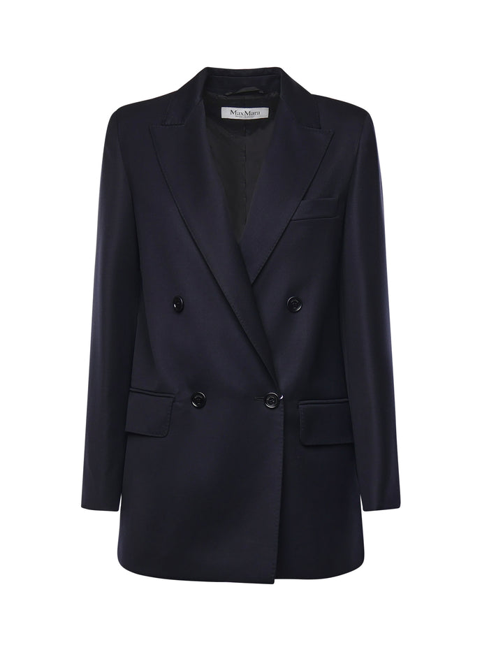 Max Mara Jackets Blue Virgin Wool