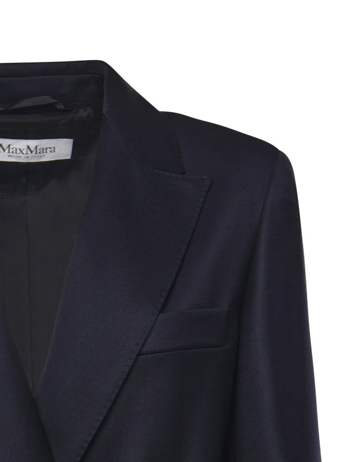 Max Mara Jackets Blue Virgin Wool