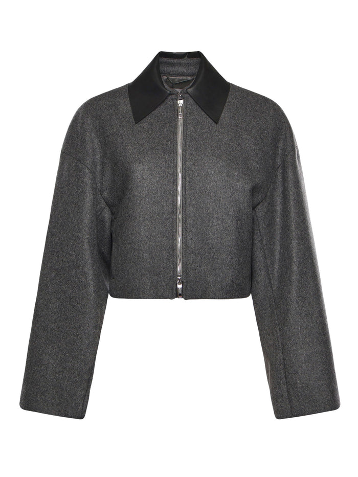 Sportmax Jackets Grey Virgin Wool