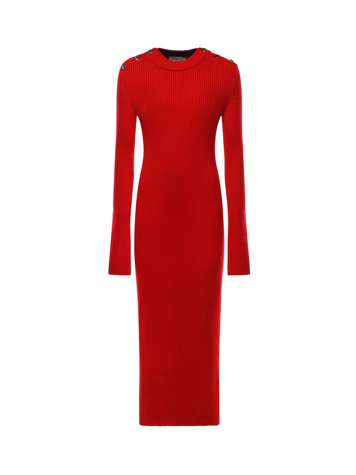 Sportmax Dresses Red Virgin Wool