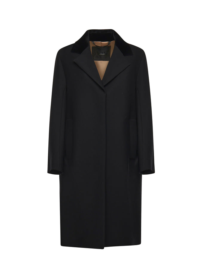 Max Mara Coats Black Wool
