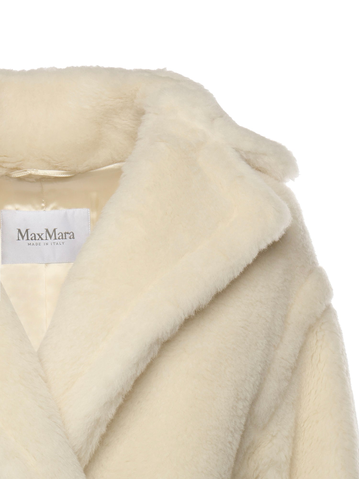 Max Mara Coats White Alpaca