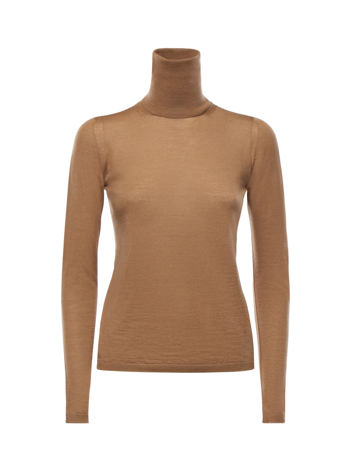 Max Mara Sweaters Brown Virgin Wool