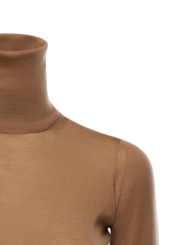 Max Mara Sweaters Brown Virgin Wool