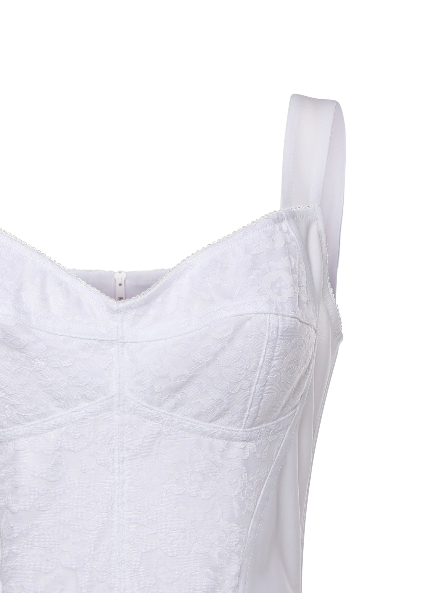 Dolce & Gabbana Dresses White Polyamide Silk Elastane