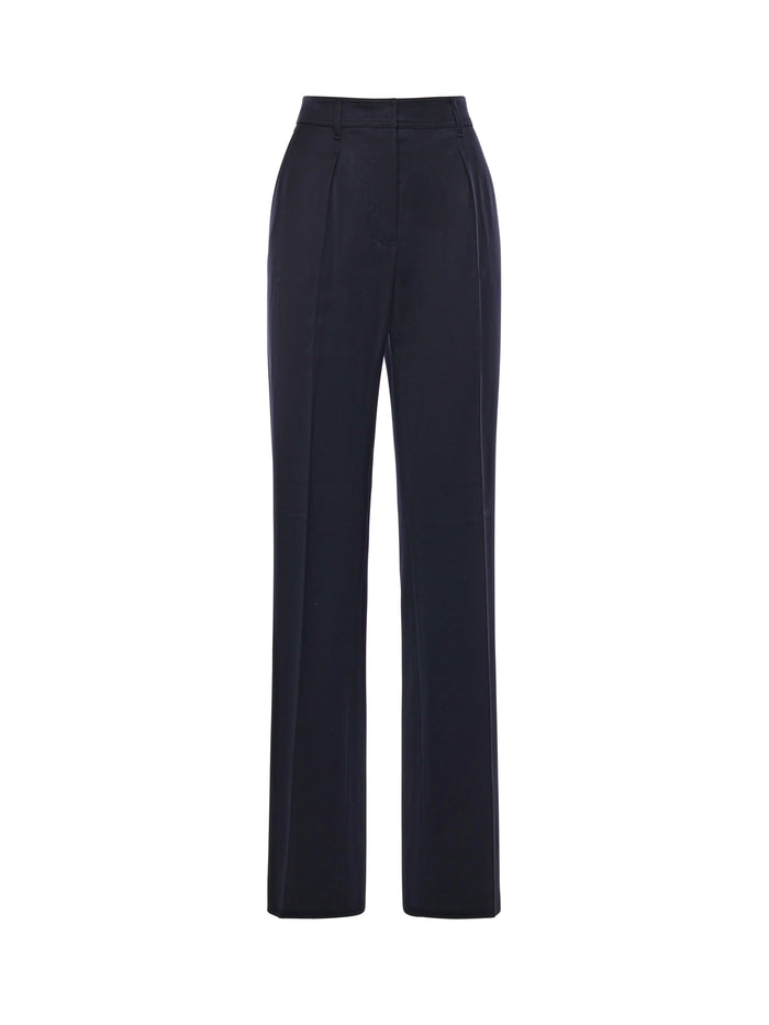 Max Mara Rtw Blue Virgin Wool