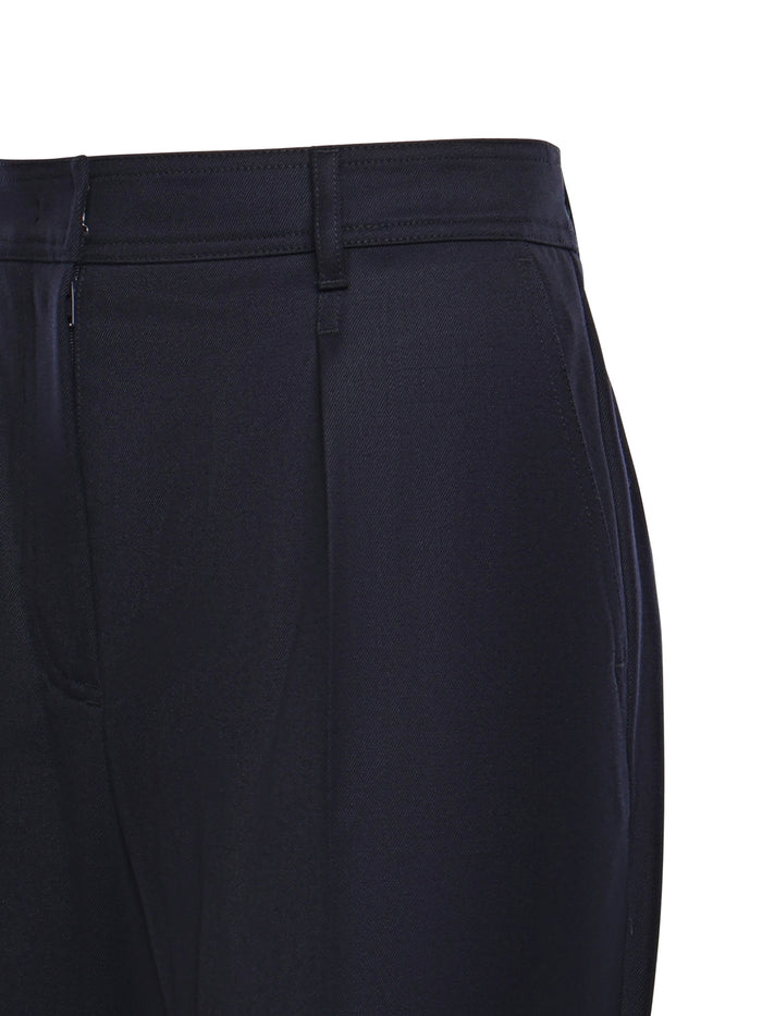 Max Mara Rtw Blue Virgin Wool